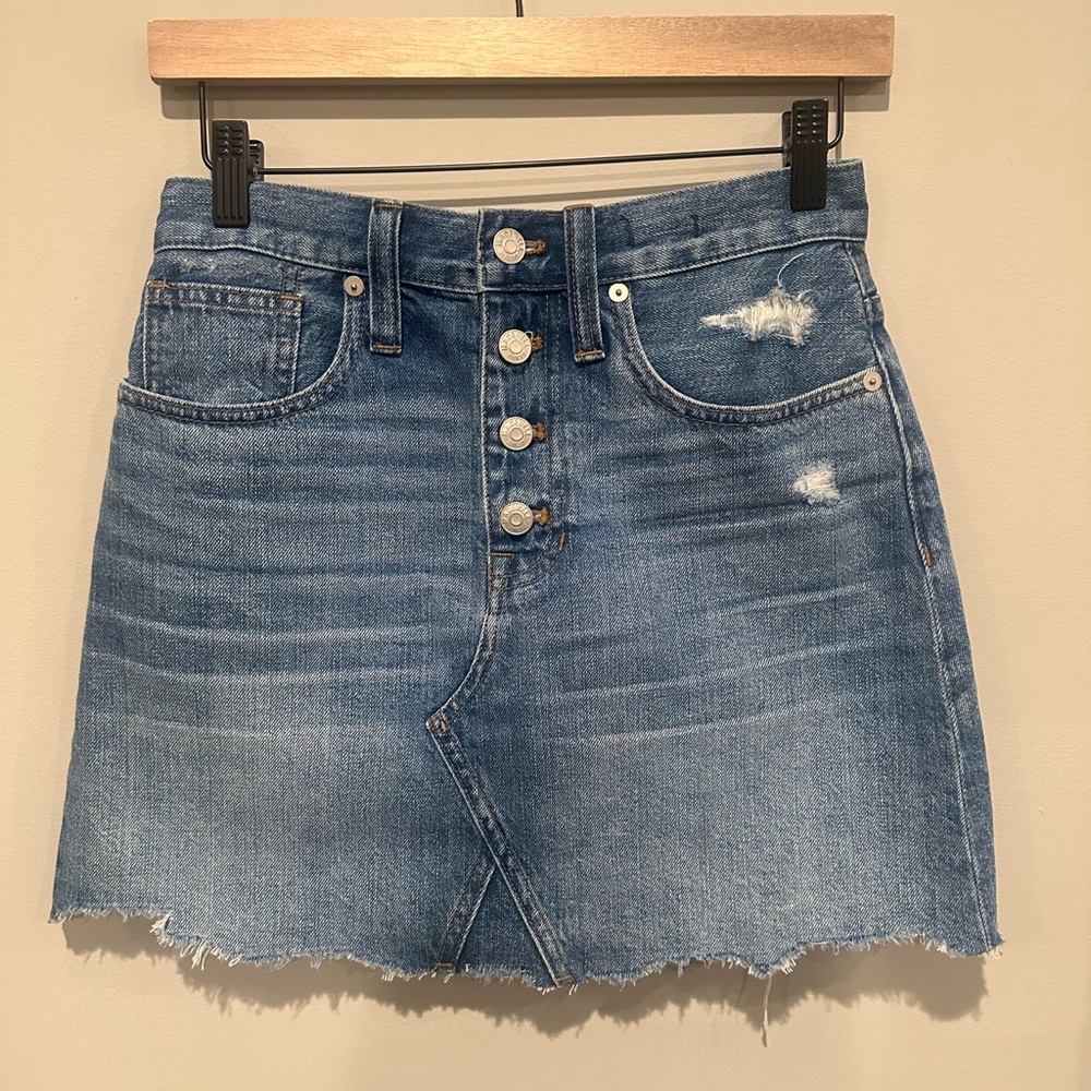 Madewell size 25 rigid a line skirt